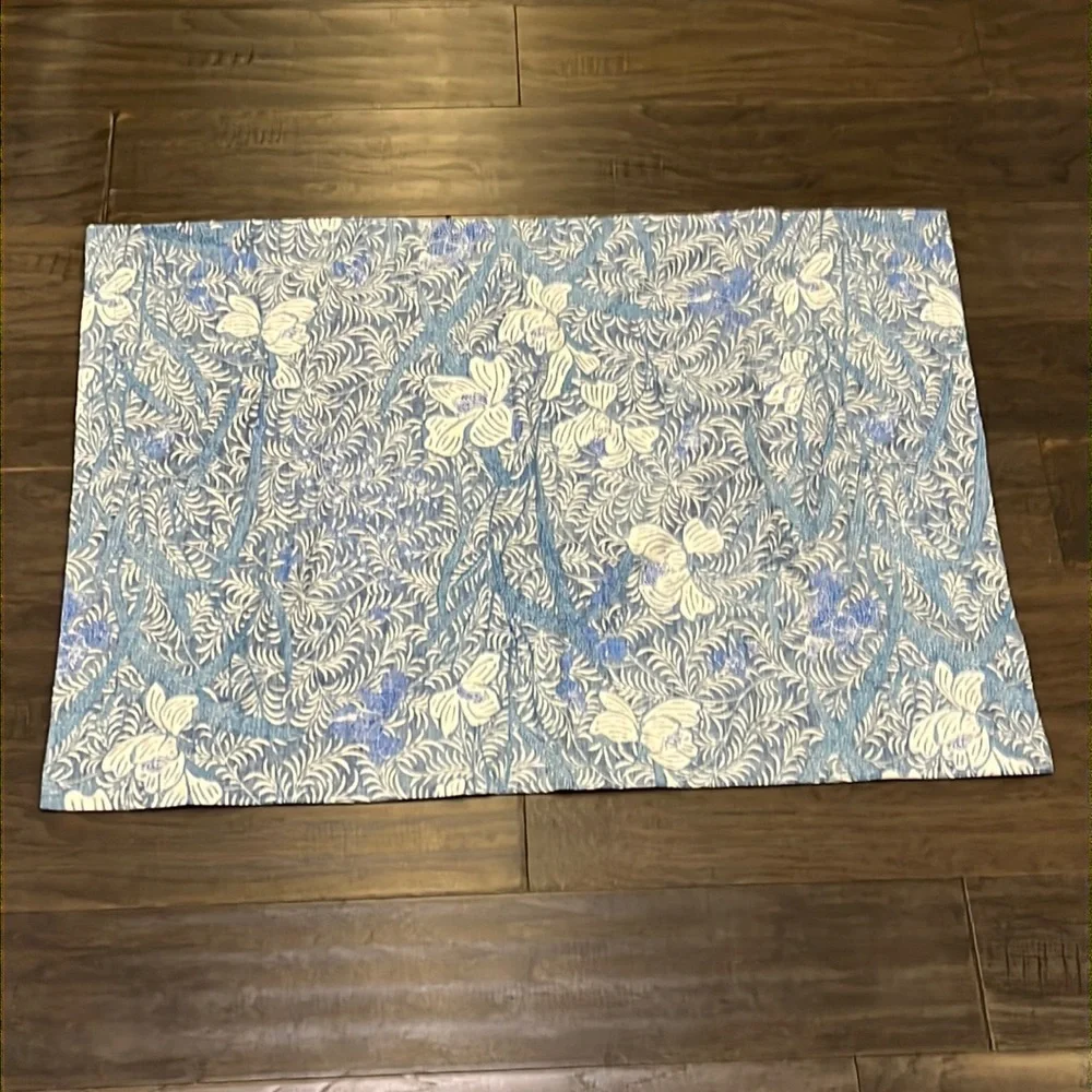 Ralph Lauren Indigo Floral Standard Pillow Sham X 1 new blue fits 20”x28”